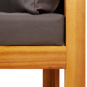 6 dalių sodo sofų komplektas su pagalvėlėmis, akacijos mediena ir virvė