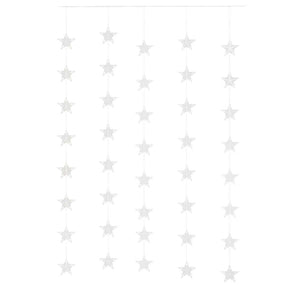 LED žvaigždžių užuolaida, 200 šiltų baltų LED lempučių