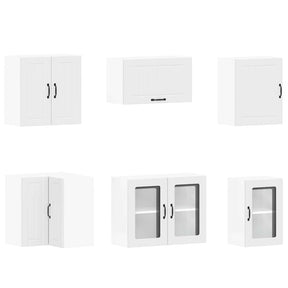 Virtuvinių spintelių komplektas, 11 dalių, Lucca, balta