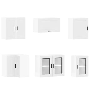 Virtuvinių spintelių komplektas, 11 dalių, Porto, balta