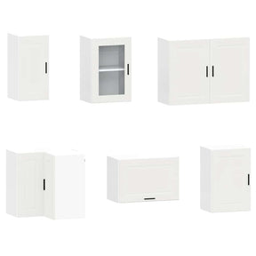 Virtuvinių spintelių komplektas, 11 dalių, Porto, balta