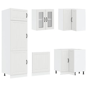 Virtuvinių spintelių komplektas, 14 dalių, Lucca, balta