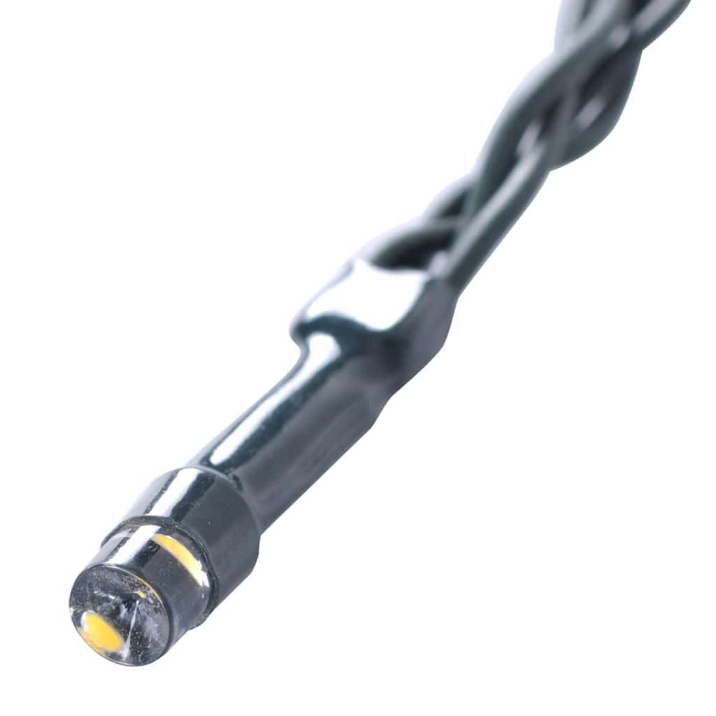 Dirbtiniai buksmedžio krūmai su LED lemputėmis 4vnt. žalia 15cm