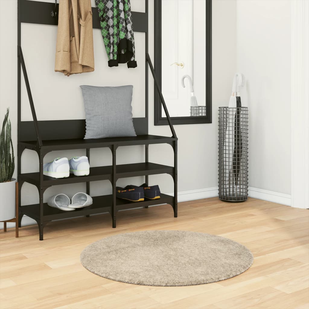 Kilimas ISTAN, antracito, 80x150cm, blizgus, aukšti šereliai