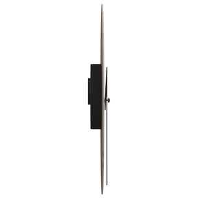 Sieninis laikrodis su šviečiančiomis rodyklėmis, geltonas, 30cm