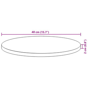 Stalviršis, 40x2cm, akacijos medienos masyvas, apskritas