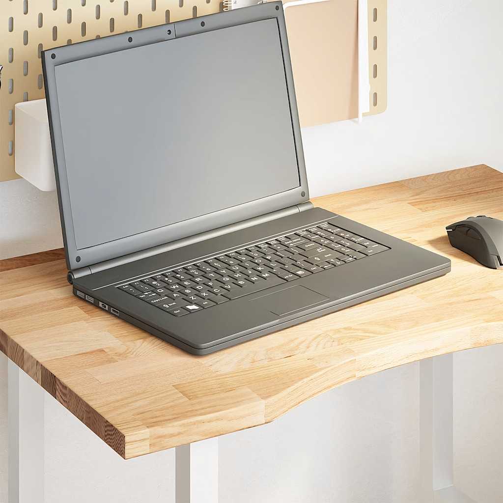 stalviršis neapdorotas 80x50x2,5 cm ąžuolo masyvo stačiakampis