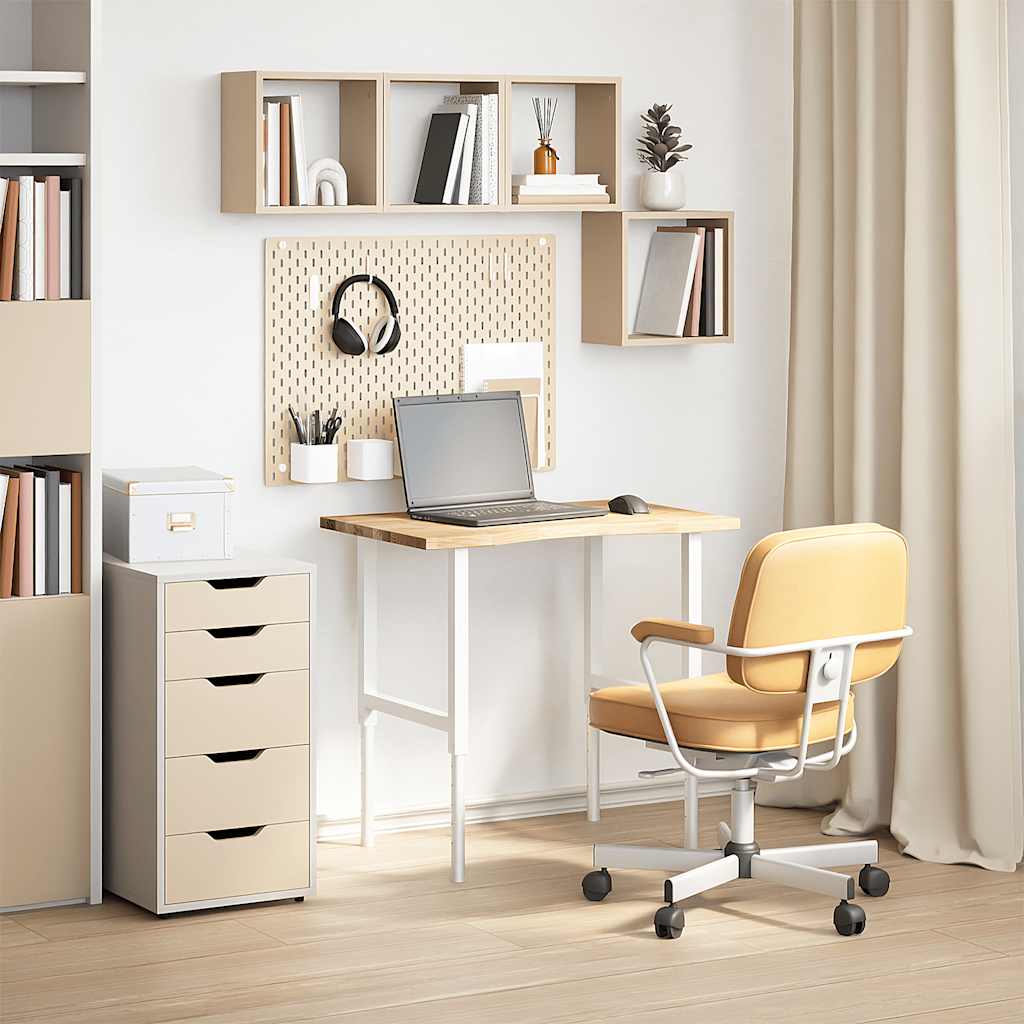 stalviršis neapdorotas 80x50x2,5 cm ąžuolo masyvo stačiakampis