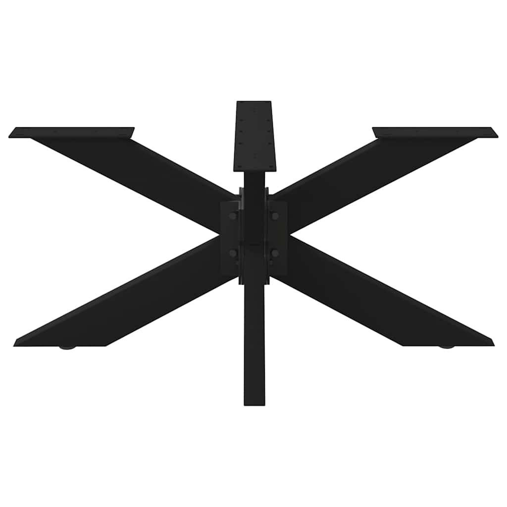 Kavos staliuko koja, voro formos, juoda, 98x58x(42-43) cm, plienas