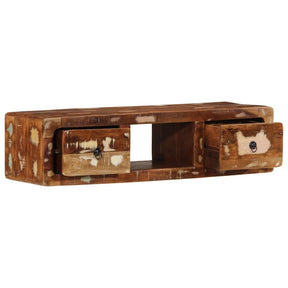 Sieninė televizoriaus spintelė, 100x32x25cm, perdirbta mediena