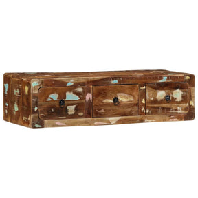 Sieninė televizoriaus spintelė, 100x32x25cm, perdirbta mediena