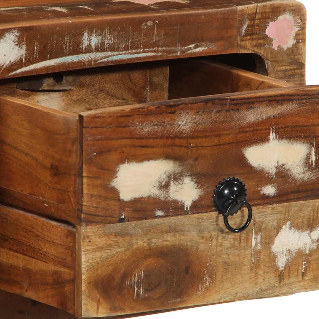 Sieninė televizoriaus spintelė, 100x32x25cm, perdirbta mediena