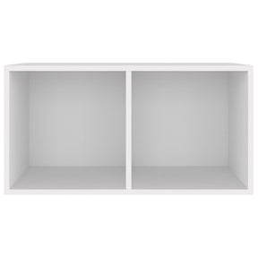 Dėžė vinilinėms plokštelėms, balta, 71x34x36cm, mediena
