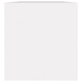 Dėžė vinilinėms plokštelėms, balta, 71x34x36cm, mediena