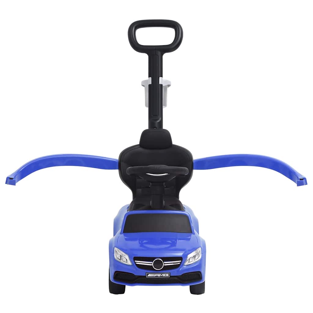 Paspiriamas vaikiškas automobilis Mercedes-Benz C63, mėlynas