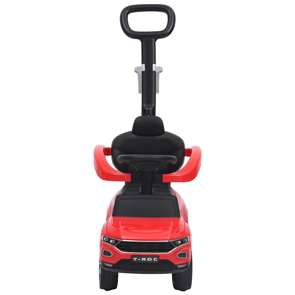 Paspiriamas vaikiškas automobilis Volkswagen T-Roc, raudonas