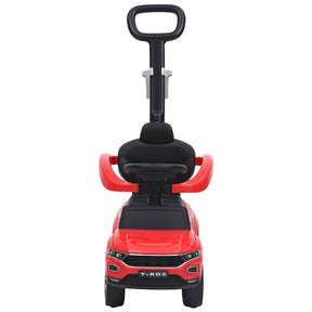 Paspiriamas vaikiškas automobilis Volkswagen T-Roc, raudonas