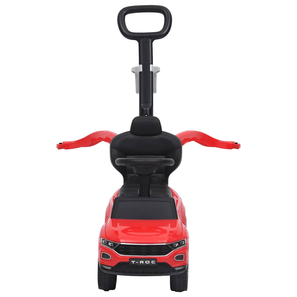 Paspiriamas vaikiškas automobilis Volkswagen T-Roc, raudonas