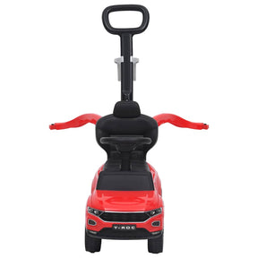 Paspiriamas vaikiškas automobilis Volkswagen T-Roc, raudonas