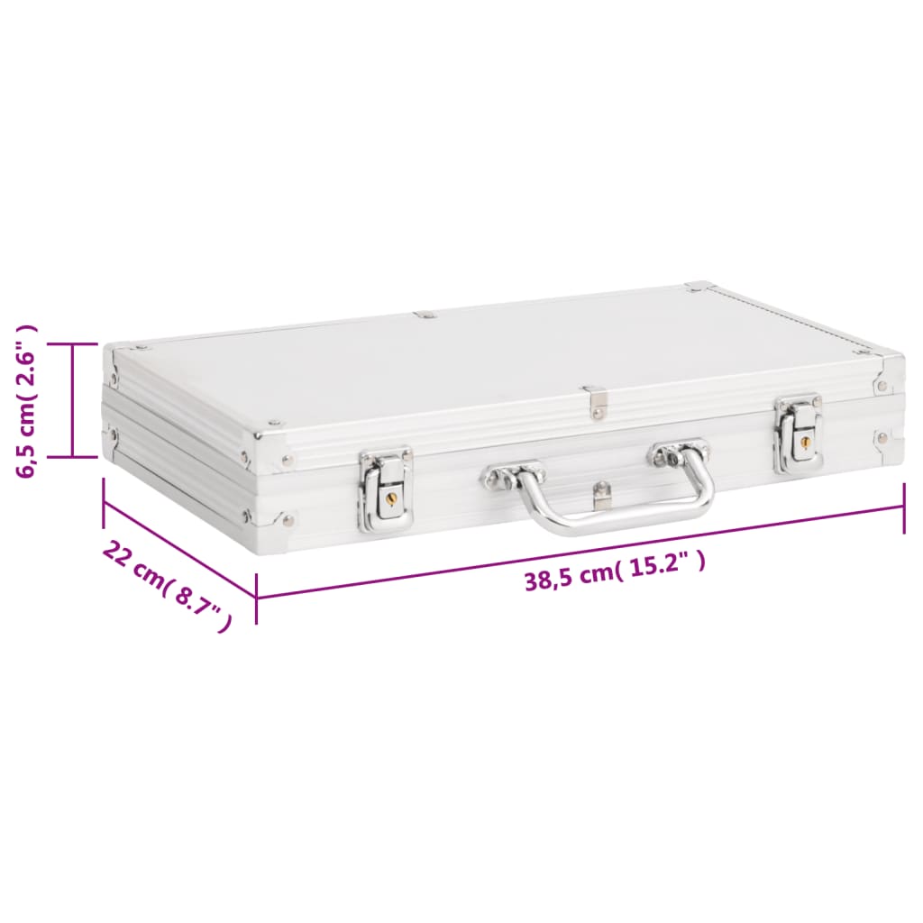 Pokerio žetonų rinkinys, 300vnt., 4g