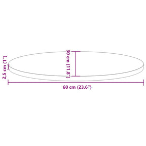 Stalviršis, 60x30x2,5cm, pušies medienos masyvas, ovalus