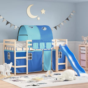 Užuolaidos aukštai lovai su tuneliu, baltos/juodos, poliesteris